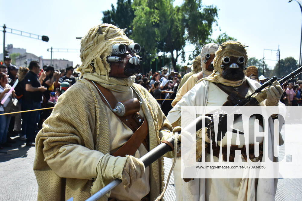 Participants take part during the Training Day Star Wars Parade at Reforma Avenue. on October 15, 2022 in Mexico City, Mexico. Mexico City Mexico - ZUMAe321 20221015_zia_e321_102