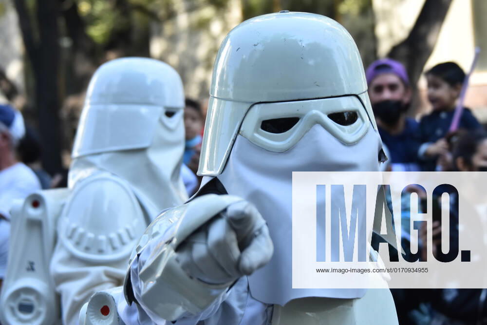 Participants take part during the Training Day Star Wars Parade at Reforma Avenue. on October 15, 2022 in Mexico City, Mexico. Mexico City Mexico - ZUMAe321 20221015_zia_e321_088