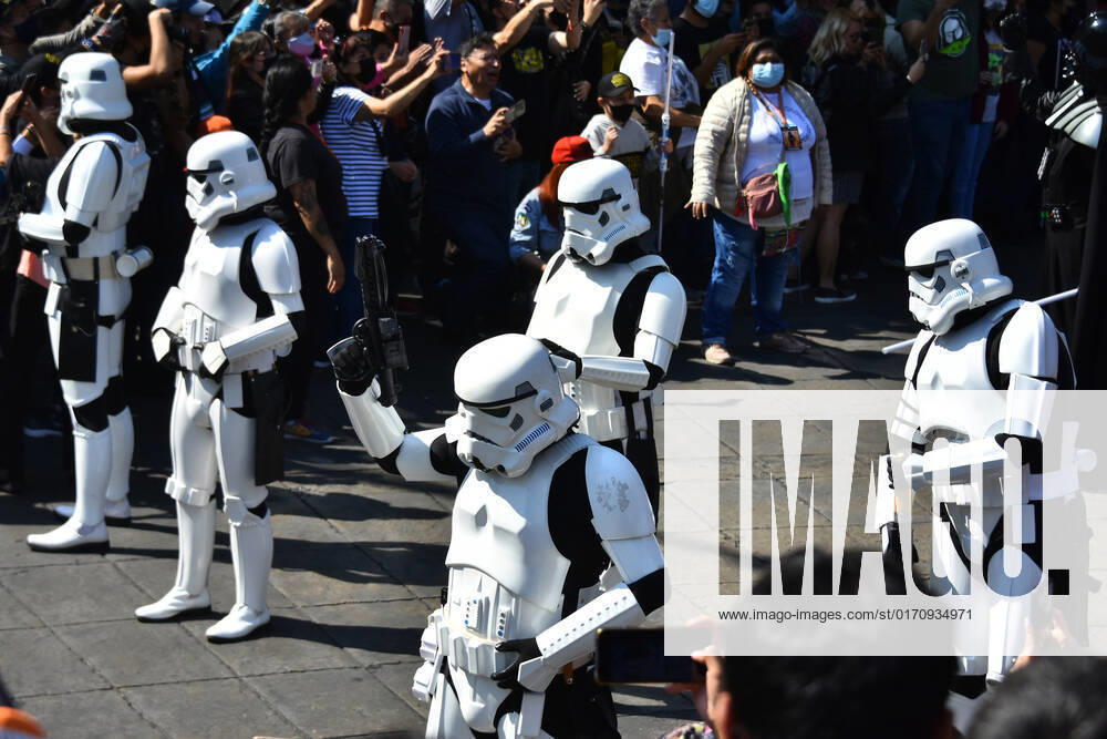 Participants take part during the Training Day Star Wars Parade at Reforma Avenue. on October 15, 2022 in Mexico City, Mexico. Mexico City Mexico - ZUMAe321 20221015_zia_e321_085