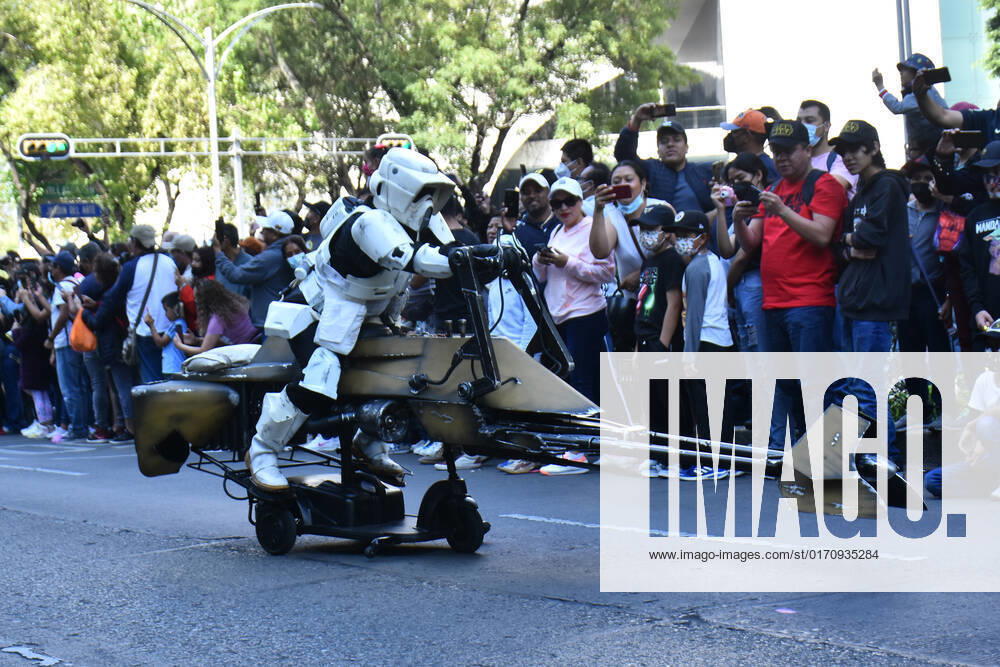 A participant takes part during the Training Day Star Wars Parade at Reforma Avenue. on October 15, 2022 in Mexico City, Mexico. Mexico City Mexico - ZUMAe321 20221015_zia_e321_032