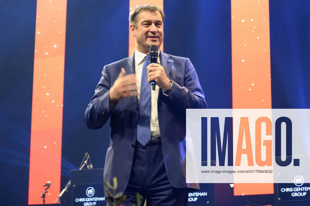 Markus Söder at the 10 Ball of Entrepreneurs 2022 in Hall 3C of NürnbergMesse Nuremberg, 15 10 202323 Foto:xD.xAnoraganingrumx xFuturexImage