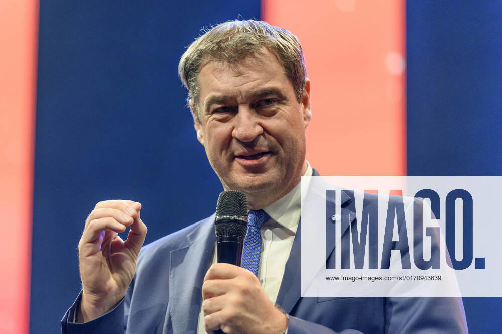 Markus Söder at the 10 Ball of Entrepreneurs 2022 in Hall 3C of NürnbergMesse Nuremberg, 15 10 202323 Foto:xD.xAnoraganingrumx xFuturexImage
