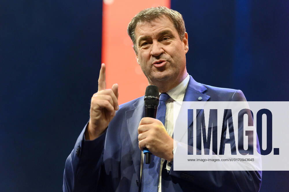 Markus Söder at the 10 Ball of Entrepreneurs 2022 in Hall 3C of NürnbergMesse Nuremberg, 15 10 202323 Foto:xD.xAnoraganingrumx xFuturexImage