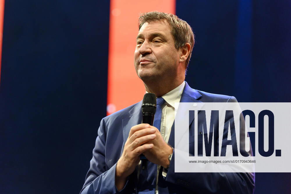 Markus Söder at the 10 Ball of Entrepreneurs 2022 in Hall 3C of NürnbergMesse Nuremberg, 15 10 202323 Foto:xD.xAnoraganingrumx xFuturexImage