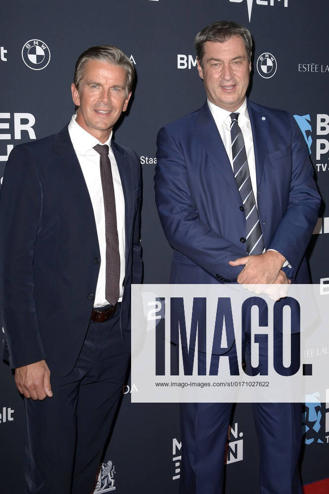 Markus Lanz and Markus Söder at the presentation of the Blue Panther TV Streaming Award 2022 at BMW Welt Munich, 19 10 2022 Foto:xF.xFuturexImage