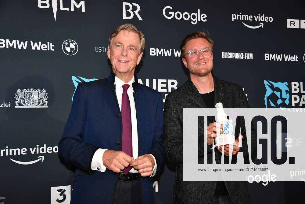 Claus Kleber and Carl Gierstorfer Blue Panther TV Streaming Award 2022 Honor, Award, Prize BMW Welt Munich 19 October 2022