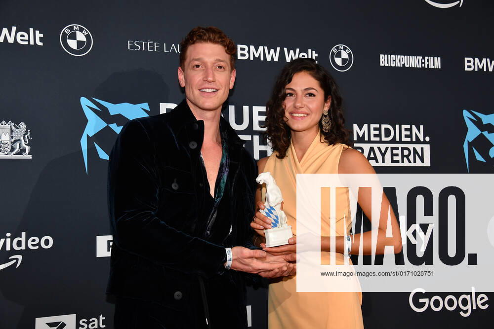 Daniel Dornkoy and Soma Pysail Blue Panther TV Streaming Award 2022 Honor, Award, Prize BMW Welt Munich 19 October 2022