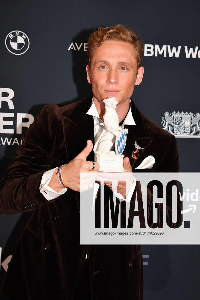 Matthias Schweighoefer at the Blue Panther TV Streaming Award 2022 ceremony formerly Bavarian Television Award on 19 10 2022 in Munich Blue Panther TV Streaming Award 2022 ceremony in Munich