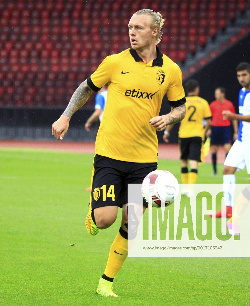 Zürich Fussball Herren Champions League-Qualifikation Saison 2014 2015 Stadion Letzigrund Grasshopper Club Zürich - OSC Lille Bild zeigt 14 Simon Kjaer (Lille) Aktion Foto