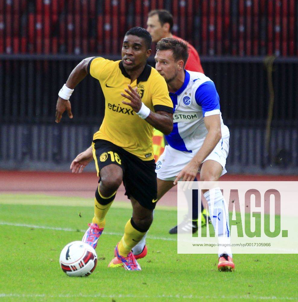 Zürich Fussball Herren Champions League-Qualifikation Saison 2014 2015 Stadion Letzigrund Grasshopper Club Zürich - OSC Lille Bild zeigt 18 Frank Beria (Lille) Aktion Foto