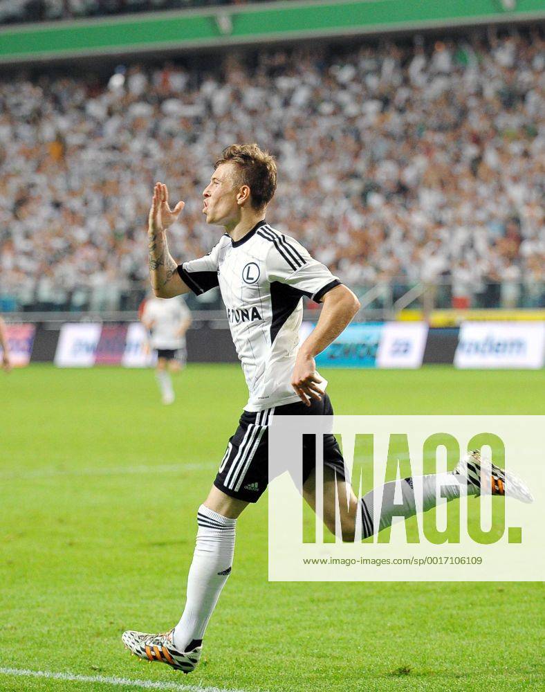 Torjubel JAKUB KOSECKI CL Quali Legia Warsaw - Celtic Glasgow Torjubel JAKUB KOSECKI 20140730LUK160