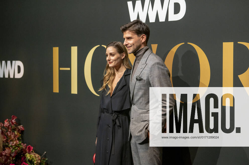 Olivia Palermo and Johannes Huebl attend the 2022 WWD Honors at Cipriani South Street in New York City. New York United States - ZUMAs197 20221025_zaa_s197_287