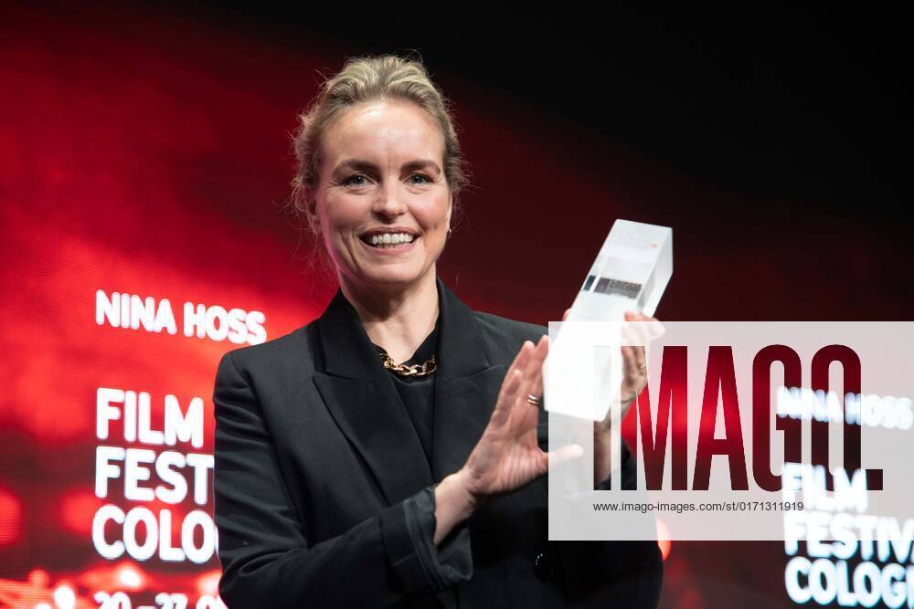 Actress Nina HOSS receives the International Actors Award, Film Festival Cologne awards in Cologne