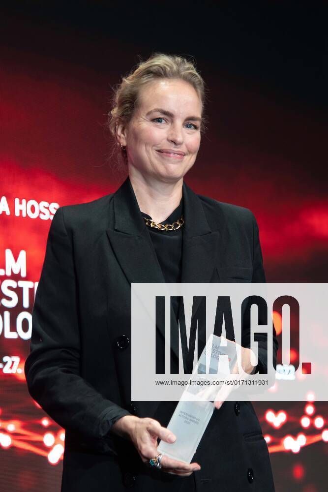 Actress Nina HOSS receives the International Actors Award, Film Festival Cologne awards in Cologne