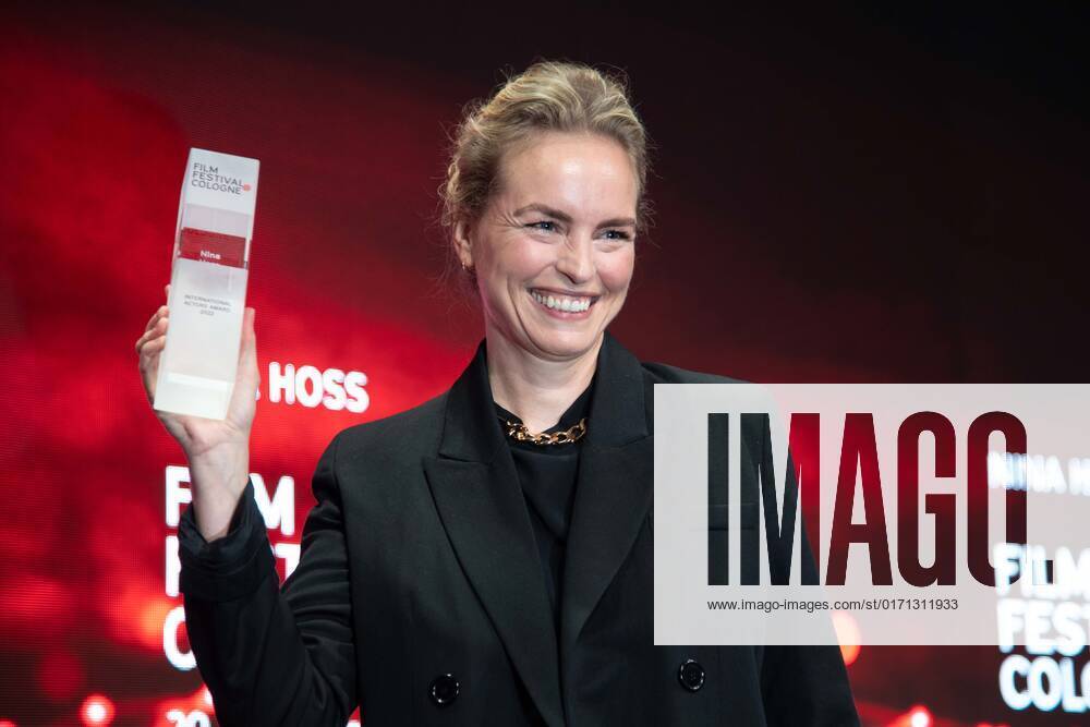 Actress Nina HOSS receives the International Actors Award, Film Festival Cologne awards in Cologne