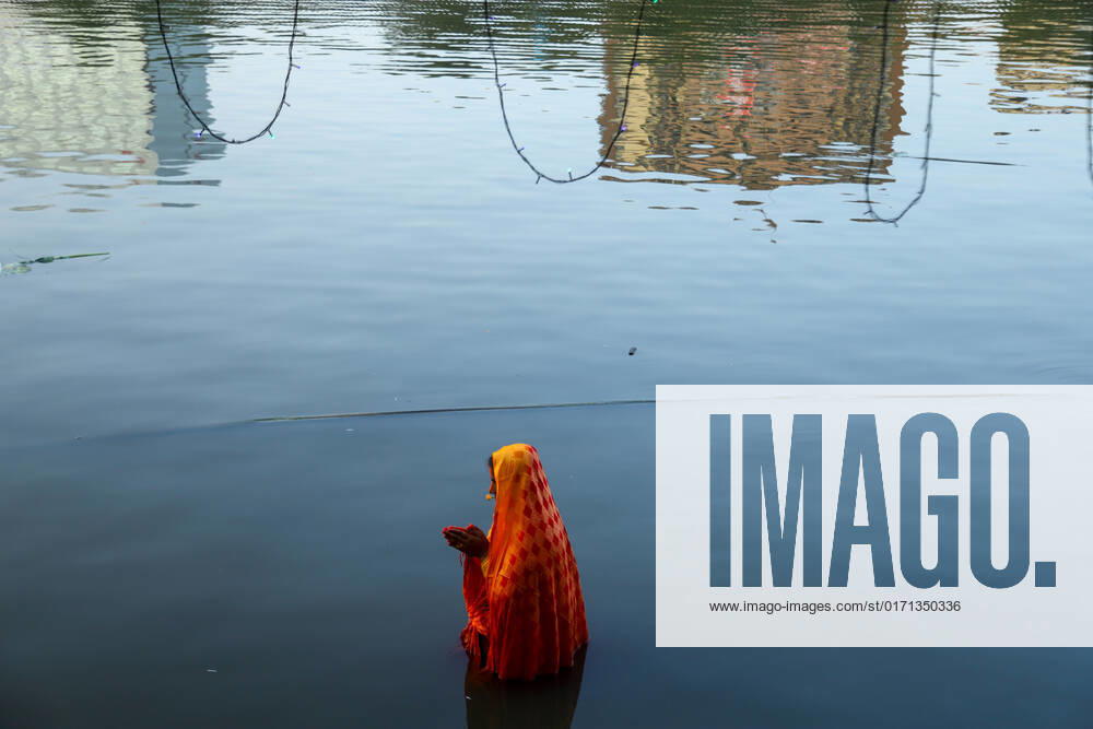 Chhath Festival in Nepal Nepali Hindu Devotees offer sacred water and various offerings and delicacies to setting Sun at a local pond in Kathmandu on 3rd day of Chhath Festival-dedicated to Lord Sun. The four days long festival dedicated to Sun is observed especially by Nepali Hindu women who fast for 3 days and worship Sun along with goddess Chhath Maiya. Chhath is marked with the worship for goodness of family members, their happiness and prosperity. Chhati Mata is worshipped during the festival, along with the lord Sun. Kathmandu Bagmati Nepal