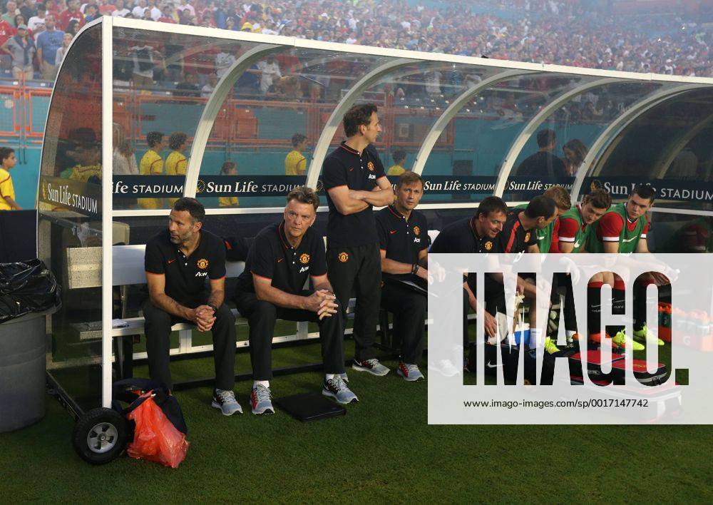 Manchester United s Louis Van Gaal looks on - International Champions Cup 2014 Final - Manchester United vs Liverpool - Sun Life Stadium - Miami - USA - 4th August 2014 - Picture David Klein Sportimage .