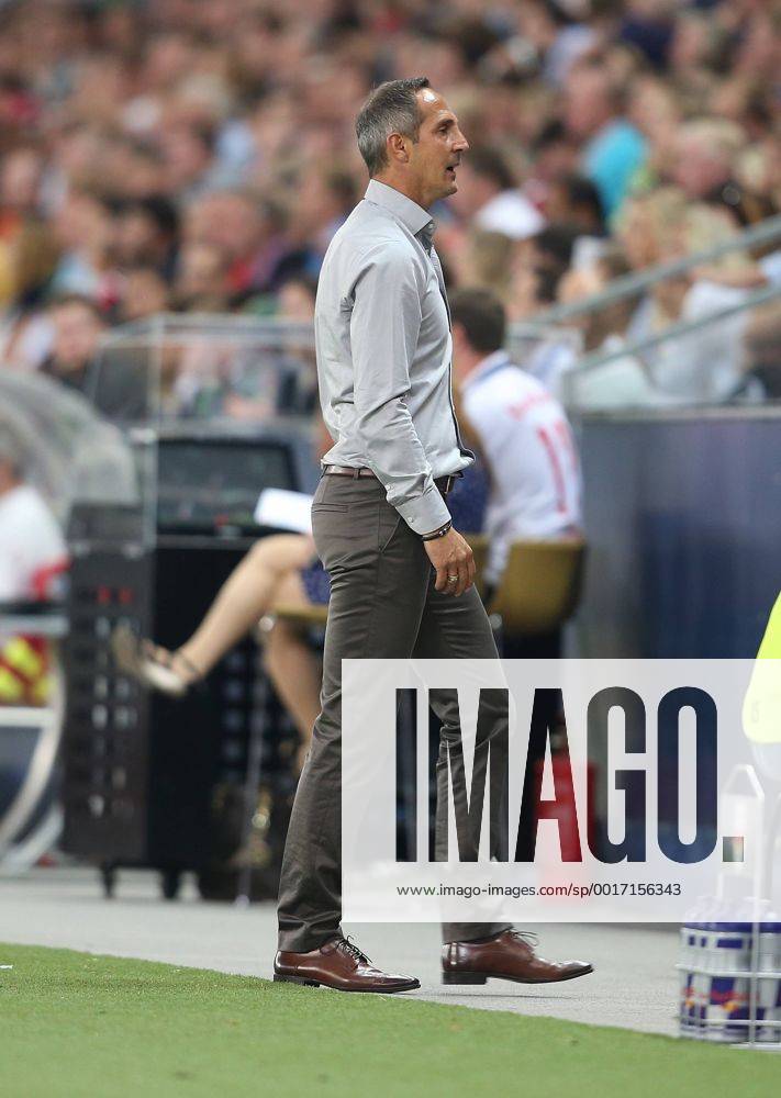 SOCCER - CL, RBS vs Qarabag SALZBURG,AUSTRIA,06.AUG.14 - SOCCER - UEFA Champions League, qualifying, Red Bull Salzburg vs Qarabag Agdam FK. Image shows head coach Adi Huetter (RBS).