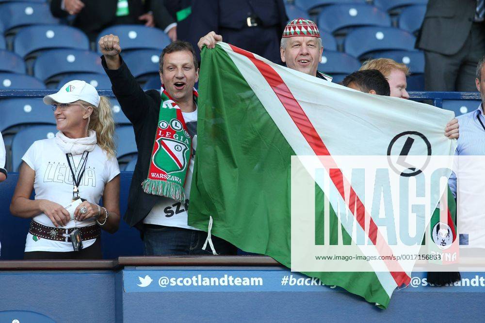 UEFA CHAMPIONS LEAGUE SECOND LEG THIRD ROUND QUALIFICATION MATCH IN EDINBURGH: CELTIC GLASGOW - LEGIA WARSAW ANDRZEJ HALICKI KIBICE LEGII D09R0670
