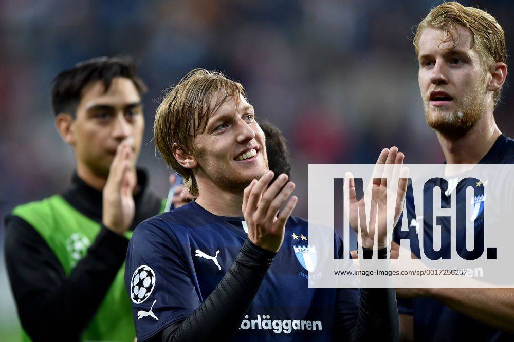 SOCCER - CL, RBS vs Malmö SALZBURG,AUSTRIA,19.AUG.14 - SOCCER - UEFA Champions League, play off, Red Bull Salzburg vs Malmö FF. Image shows the rejoicing of Emil Forsberg (Malmö).