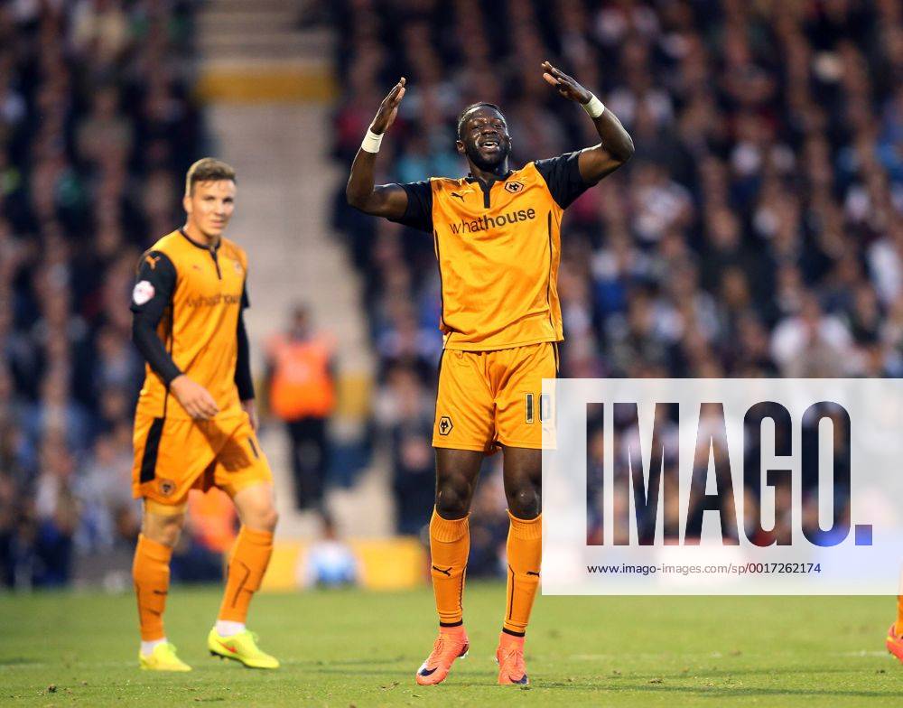 Wolves Bakary Sako celebrates scoring his sides opening goal - Sky Bet Championship - Fulham vs Wolverhampton Wanderers - Craven Cottage - London - England - 20th August 2014 - Picture David Klein Sportimage .