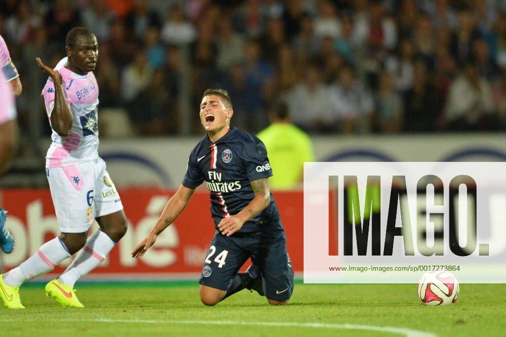 Djakaridja KONE - MARCO VERRATTI FOOTBALL : Evian Thonon Gaillard vs Paris St Germain PSG - Ligue 1 - 22 08 2014 AnthonyBIBARDFEP