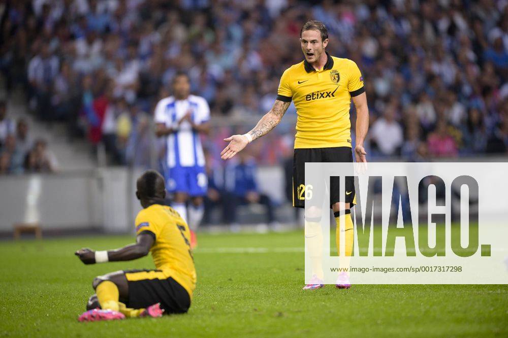 Idrissa GUEYE (lille) Nolan ROUX (lille) FOOTBALL : FC Porto vs OSC Lille - Champions League qualifier - 26 08 2014 JBAutissier