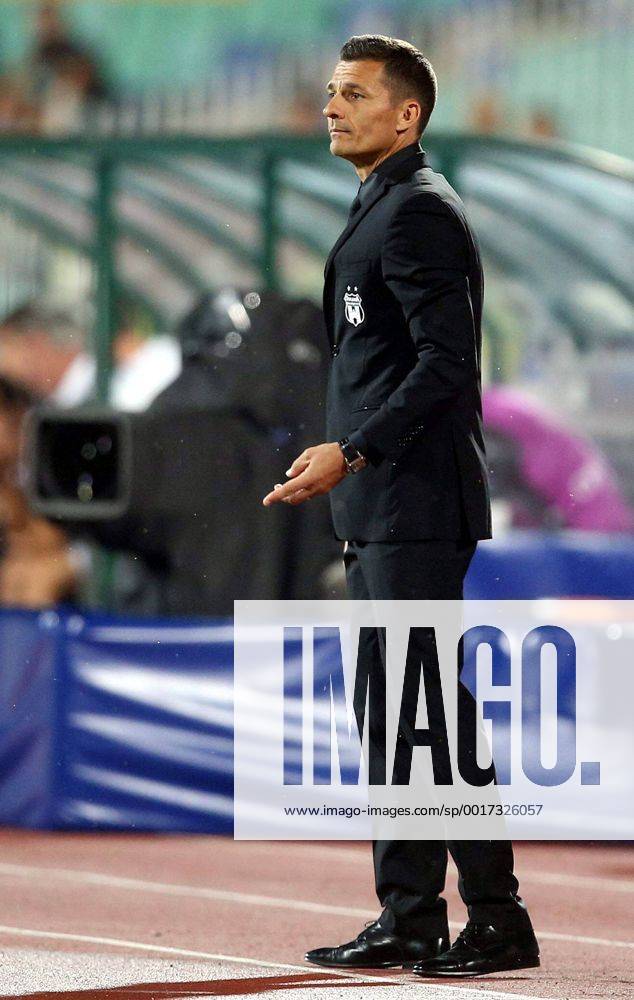 Sofia - PFC Ludogorets Razgrad FC Steaua Bukarest - UEFA play off champions league men s football Constantin Galca FC Steaua coach
