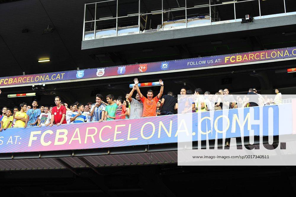 Aug. 29, 2014 - Barcelona, Spain - Brazilian soccer player Douglas dos Santos new Barcelona FC right wing during his presentation at Camp Nou. Soccer 2014 - La Liga - Douglas dos Santos New Soccer Player of Barcelona FC. - ZUMAm11