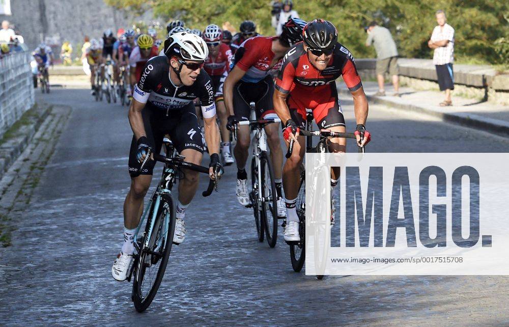 Van Avermaet Greg from BMC - Bakelants Jan of Omega Pharma - Quick-Step - Vanendert Jelle of Lotto Belisol CYCLISME : Grand Prix de Wallonie - Namur - 17 09 2014 PhotoNews Panoramic