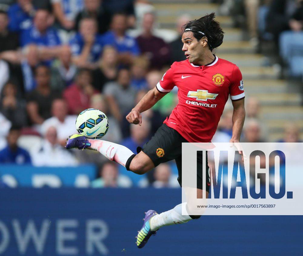 Radamel Falcao of Manchester United in action - Premier League - Leicester City vs Manchester United (ManU) .