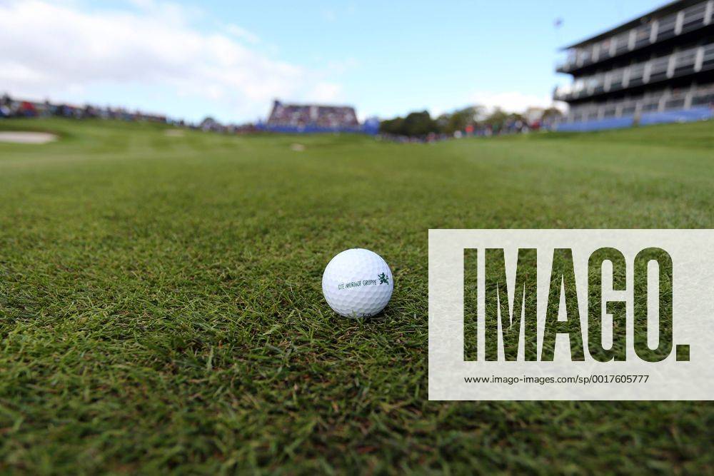 GOLF - PGA, Ryder Cup 2014 PERTHSHIRE,SCOTLAND,26.SEP.14 - GOLF - PGA Golf Herren Tour, Ryder Cup, Auchterarder Golf Club. Image shows a golf ball.