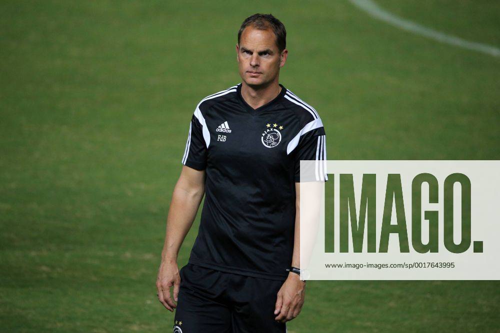 Frank de Boer of Ajax FC practice before the game against Apoel in Nicosia on Sep 29,2014