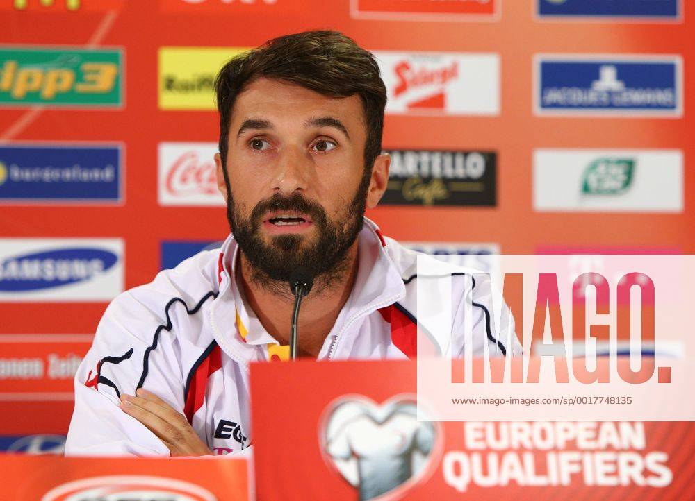 SOCCER - UEFA EURO 2016, qualification, AUT vs MNE, preview VIENNA,AUSTRIA,11.OCT.14 - SOCCER - UEFA European Championship 2016, European Qualifiers, OEFB international match, Austria vs Montenegro, preview, press conference of team MNE. Image shows Mirko Vucinic (MNE).