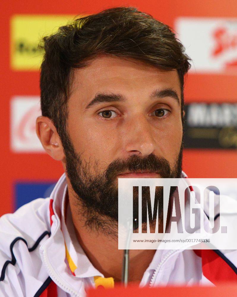 SOCCER - UEFA EURO 2016, qualification, AUT vs MNE, preview VIENNA,AUSTRIA,11.OCT.14 - SOCCER - UEFA European Championship 2016, European Qualifiers, OEFB international match, Austria vs Montenegro, preview, press conference of team MNE. Image shows Mirko Vucinic (MNE).