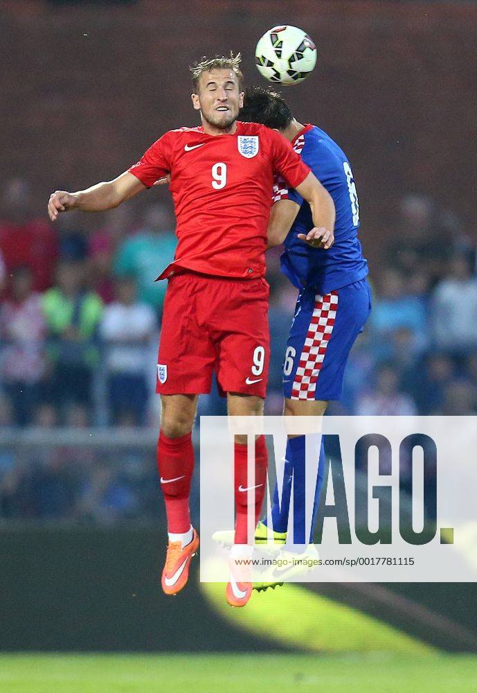 U-21 match of the playoffs for Euro 2015, Croatia - England 14.10.2014., Croatia, Vinkovci - U-21 match of the playoffs for Euro 2015, Croatia - England. Harry Kane, Matej Mitrovic. IgorxKralj PIXSELL
