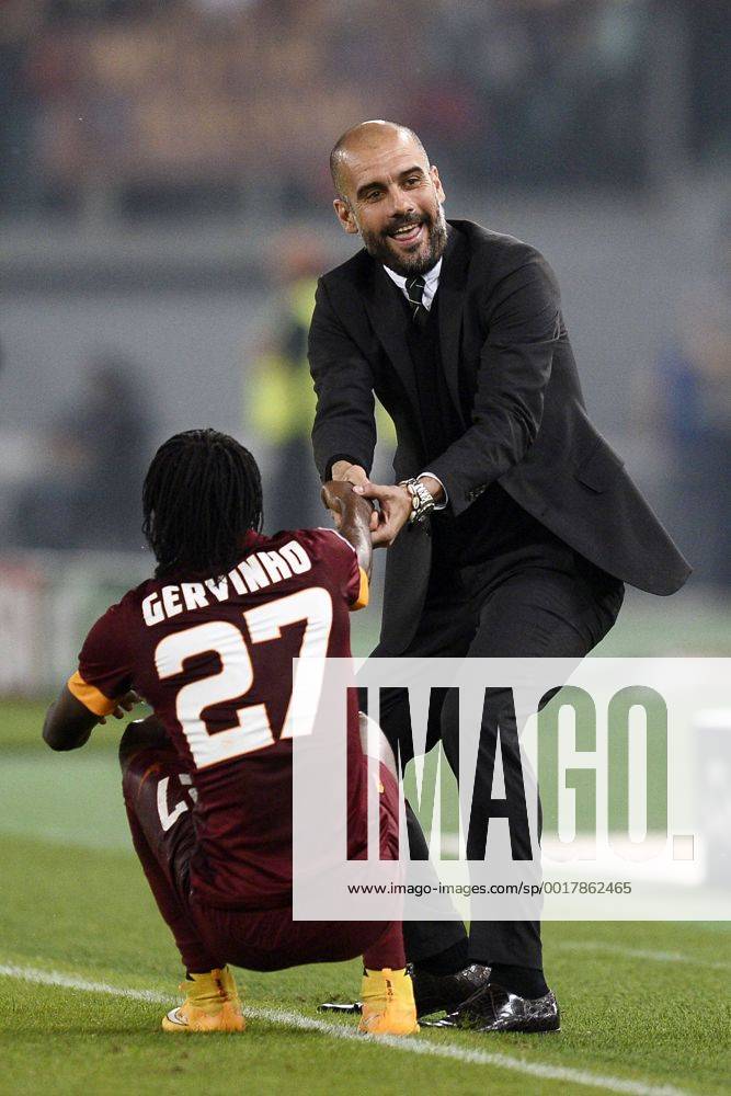 - UEFA Champions League 2014 2015 - AS Rom vs FC Bayern München - Josep Guardiola - Gervinho