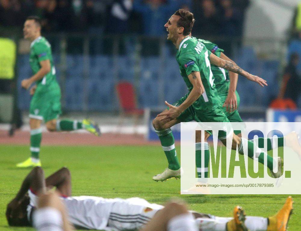 Sofia(Bulgaria) PFC Ludogorets - FC Basel UEFA Champions League men s football Yordan Minev PFC Ludogorets celebrate victory after match :Stringer