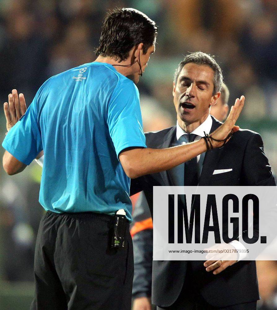 Sofia(Bulgaria) PFC Ludogorets - FC Basel UEFA Champions League men s football Paulo Sousa(r) FC Basel coach after lost match :Stringer