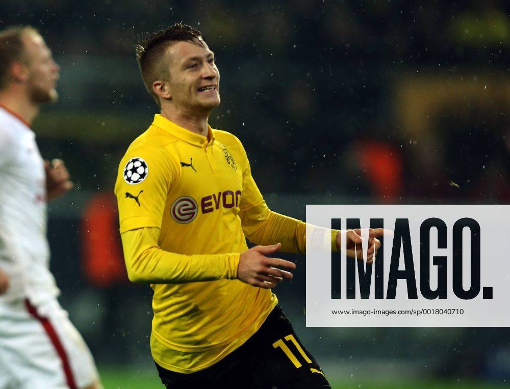 Aktuell Fussball, Champions League, Borussia Dortmund - Galatasaray Istanbul Marco Reus Jubel Freude Emotion nach Tor zum 1:0 BvB Borussia Dortmund - Galatasaray Istanbul Championsleague Gruppenphase 04.11.2014 Fußball Fussball Signal Iduna Park Dortmund Herren Saison 2014 2015