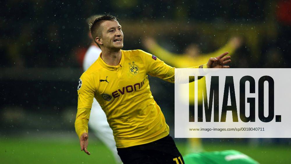 Aktuell Fussball, Champions League, Borussia Dortmund - Galatasaray Istanbul Marco Reus Jubel Freude Emotion nach Tor zum 1:0 BvB Borussia Dortmund - Galatasaray Istanbul Championsleague Gruppenphase 04.11.2014 Fußball Fussball Signal Iduna Park Dortmund Herren Saison 2014 2015