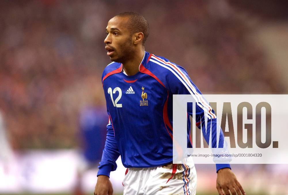 Thierry Henry (Frankreich) Fußball Länderspiel Herren Länderspiel 2005, Freundschaftsspiel, Test, Testspiel, Nationalmannschaft, Nationalteam Einzelbild Paris