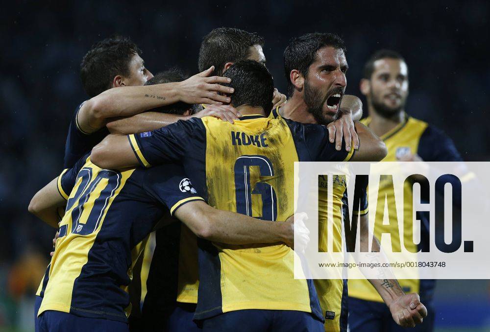 Aktuell Fussball, Champions League, Malmoe FF - Atletico Madrid Malmö FF - Atletico Madrid Raul Garcia celebrates second goal for Atletico. xPABLOGARCIAx