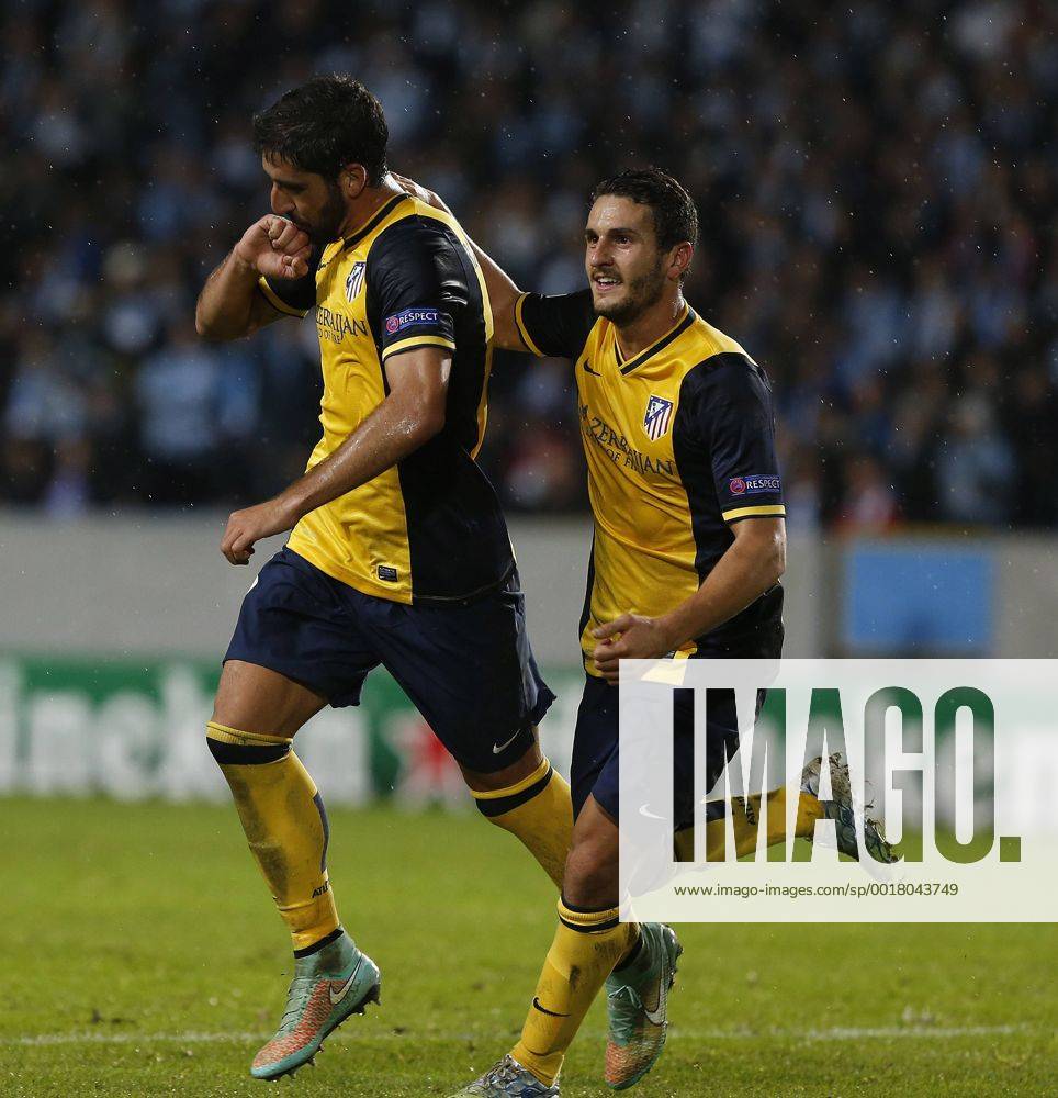 Aktuell Fussball, Champions League, Malmoe FF - Atletico Madrid Malmö FF - Atletico Madrid Raul Garcia celebrates second goal for Atletico. xPABLOGARCIAx