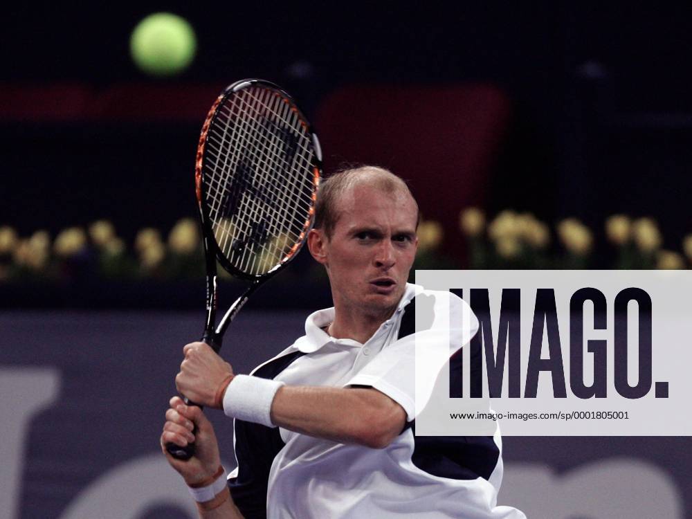 Nikolay Davydenko (Rußland) - beidhändige Rückhand Tennis WM Herren Masters Cup Shanghai 2005, ATP Weltmeisterschaft Einzelbild Shanghai