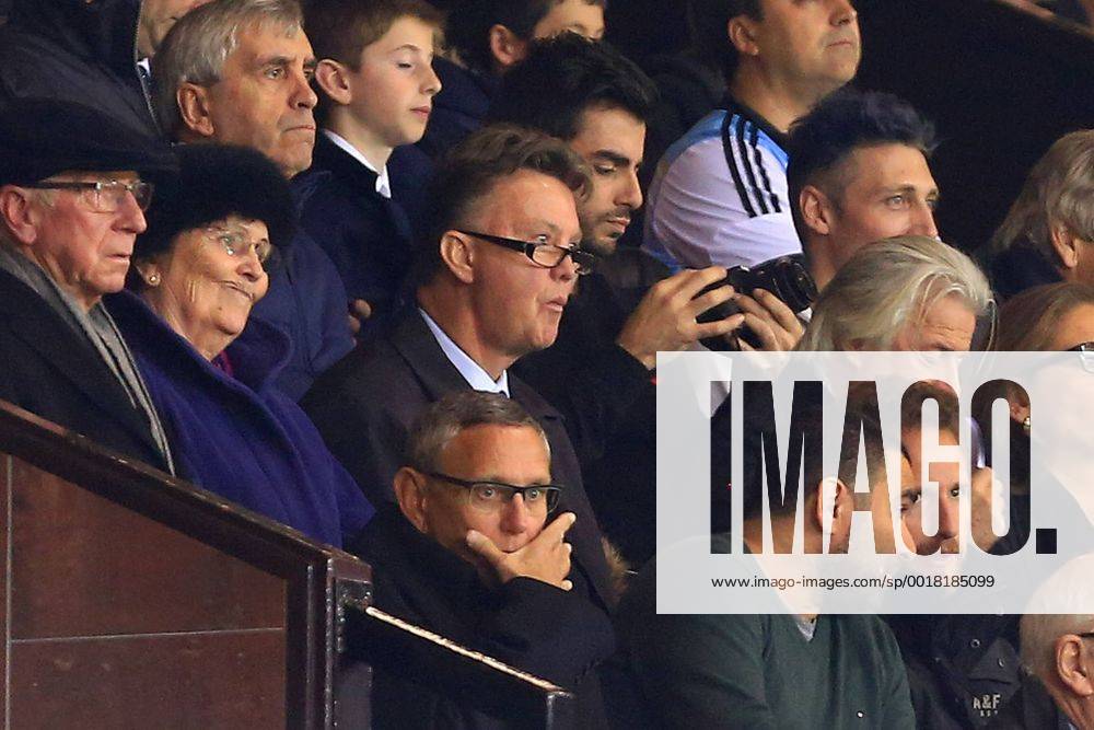 Louis Van Gaal, manager of Manchester United watches on from the stands - Argentina vs. Portugal - International Friendly - Old Trafford - Manchester - 18 11 2014 Pic Philip Oldham Sportimage .