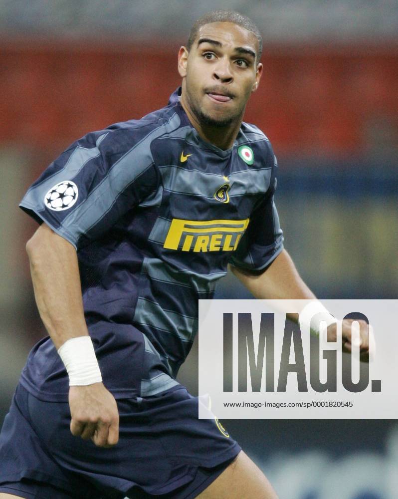 Adriano (Inter) - Fußball EC 1 Herren Champions League 2005 2006, FC Internazionale Mailand Einzelbild Mailand Dynamik,