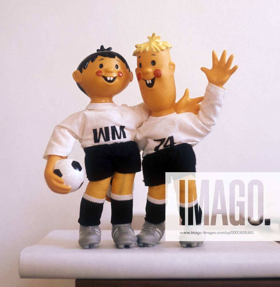 Tip und Tap, die Maskottchen der WM 74 Fußball WM Herren Weltmeisterschaft 1974, Vdia Einzelbild