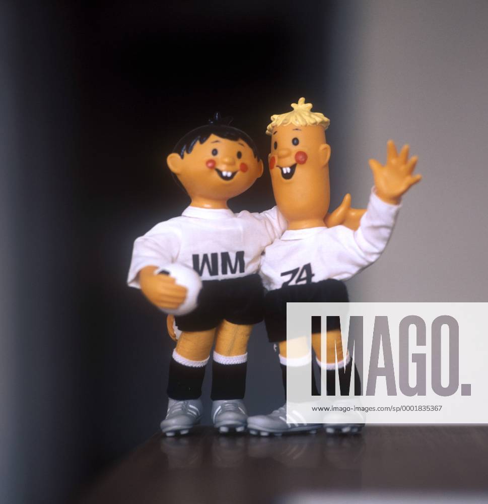 Tip und Tap, die Maskottchen der WM 74 Fußball WM Herren Weltmeisterschaft 1974, Vdia Einzelbild