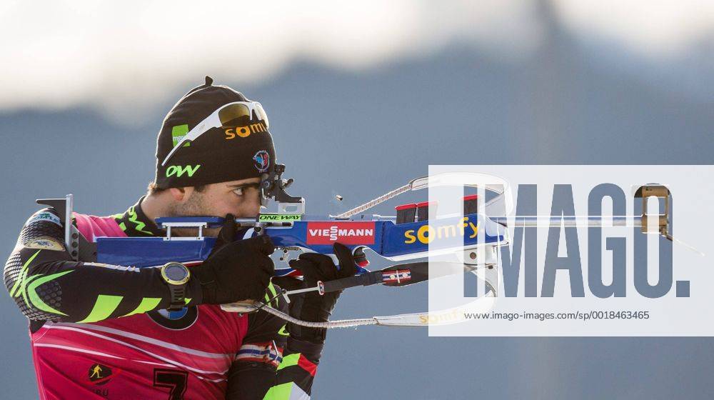 Biathlonarena, Hochfilzen, AUT, E. ON IBU Weltcup, Verfolgung, Herren, im Bild Martin Fourcade (FRA) during Mens Pursuit of E. ON IBU Biathlon World Cup at the Biathlonstadium in Hochfilzen, Austria on 2014 12 14. EP_fei